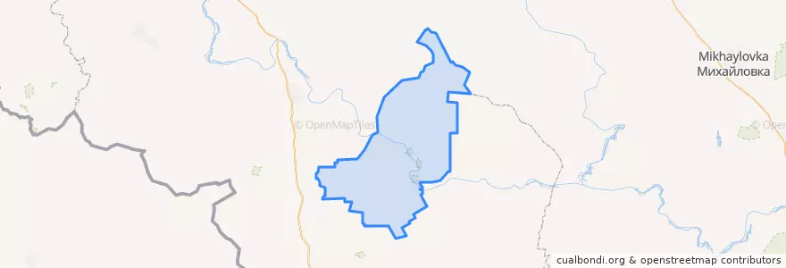 Mapa de ubicacion de Верхнедонской район.