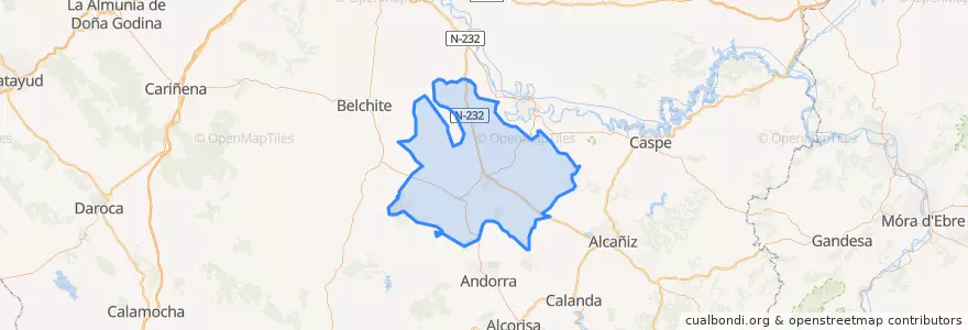 Mapa de ubicacion de Bajo Martín.