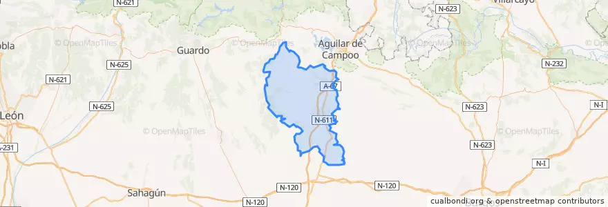 Mapa de ubicacion de Boedo-Ojeda.