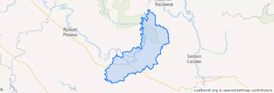 Mapa de ubicacion de Шиловский район.