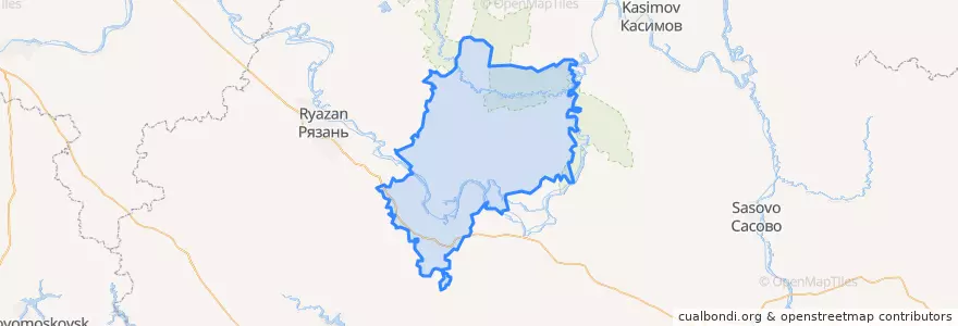 Mapa de ubicacion de Спасский район.