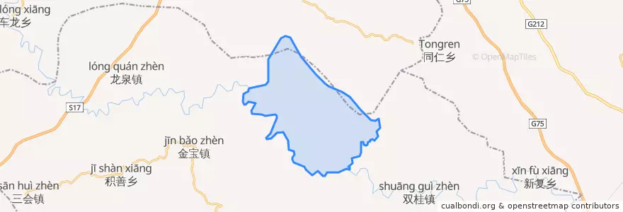 Mapa de ubicacion de 太和乡.