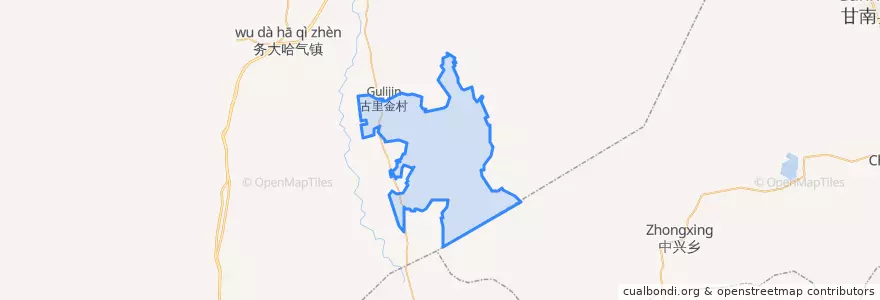 Mapa de ubicacion de 成吉思汗牧场.
