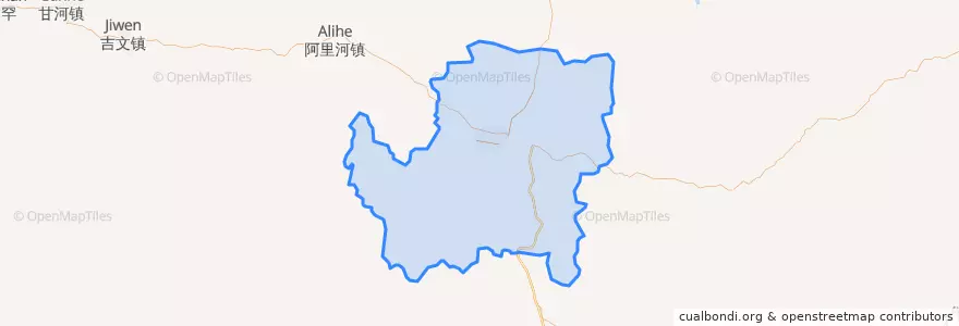 Mapa de ubicacion de 加格达奇区.