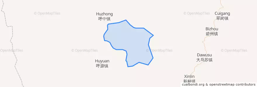 Mapa de ubicacion de 宏伟镇.