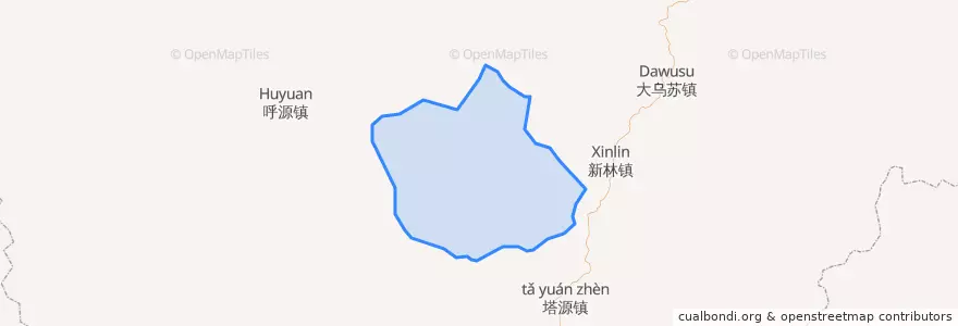 Mapa de ubicacion de Хунту.