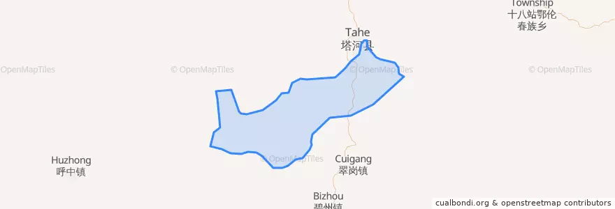 Mapa de ubicacion de Таэргэнь.