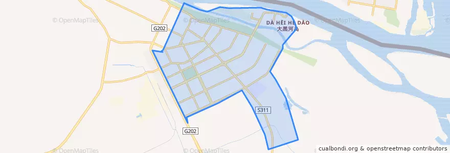 Mapa de ubicacion de 花园街道办事处.