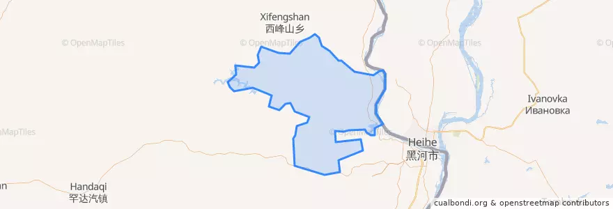 Mapa de ubicacion de Шанмачан.