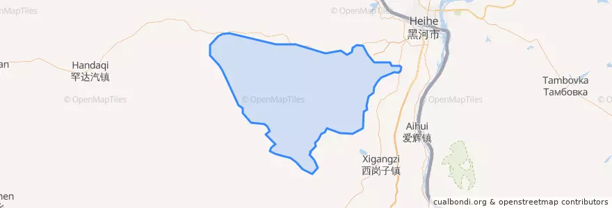 Mapa de ubicacion de 锦河农场.