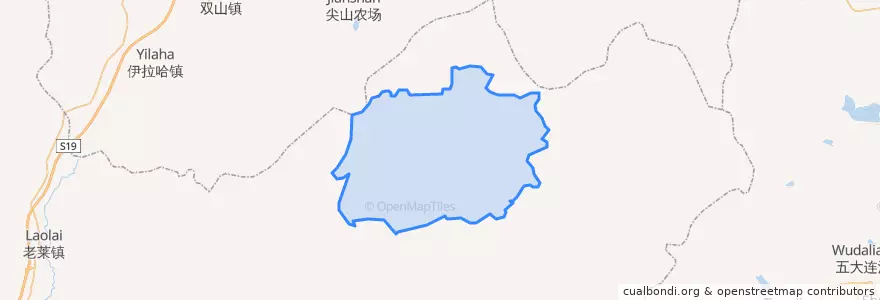 Mapa de ubicacion de 红五月农场.