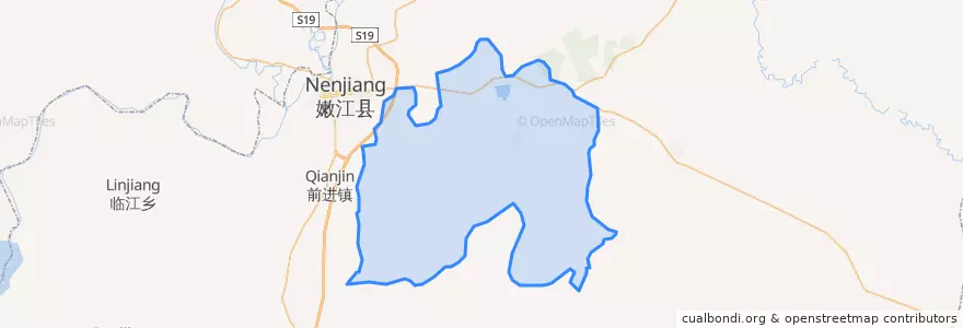 Mapa de ubicacion de 长福镇.