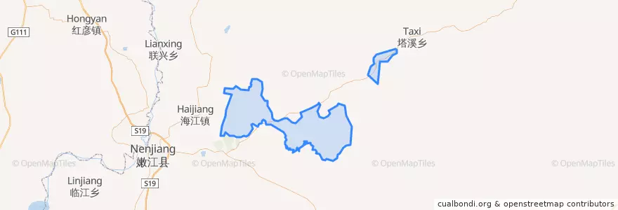 Mapa de ubicacion de 山河农场.