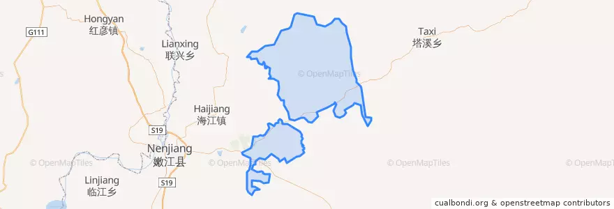 Mapa de ubicacion de 科洛镇.