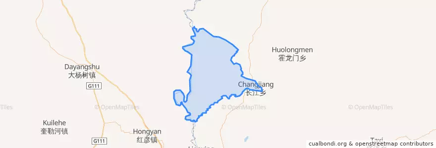 Mapa de ubicacion de 长江乡.