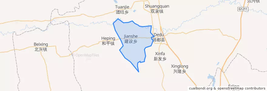 Mapa de ubicacion de 建设乡.