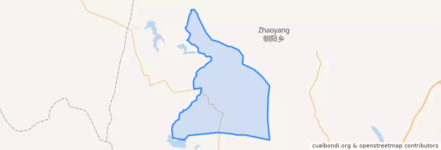 Mapa de ubicacion de 尾山农场.