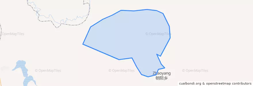 Mapa de ubicacion de 朝阳林场.