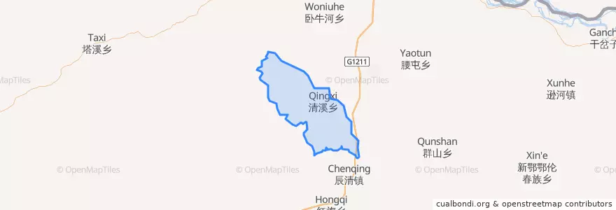 Mapa de ubicacion de 清溪乡.