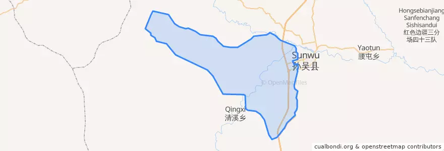 Mapa de ubicacion de 西兴乡.
