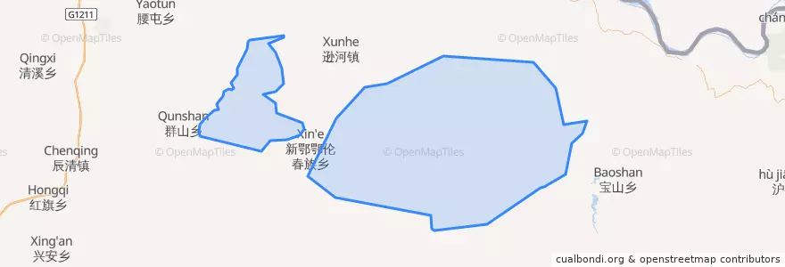 Mapa de ubicacion de 逊克农场.