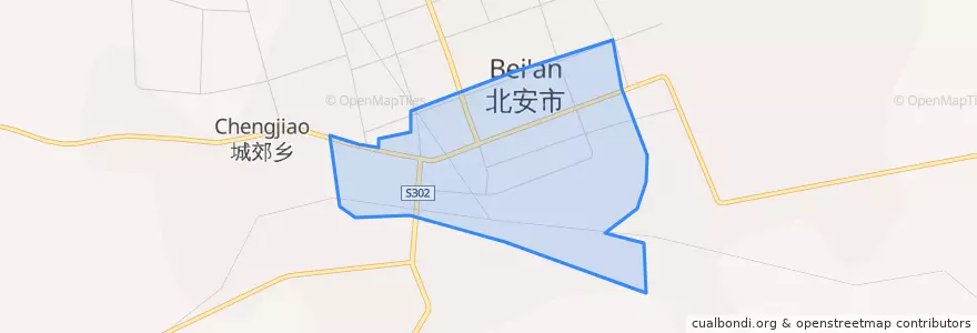 Mapa de ubicacion de 兆麟街道办事处.