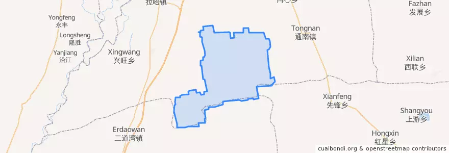 Mapa de ubicacion de 和盛乡.