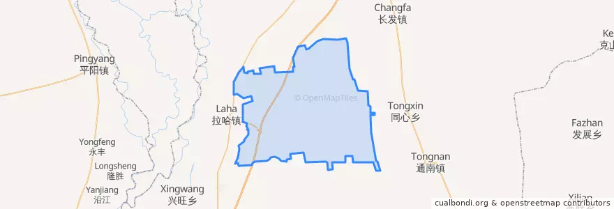 Mapa de ubicacion de 同义镇.