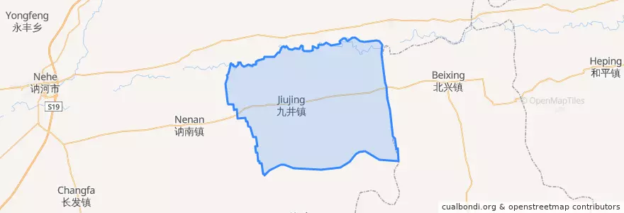 Mapa de ubicacion de Цзюцзин.