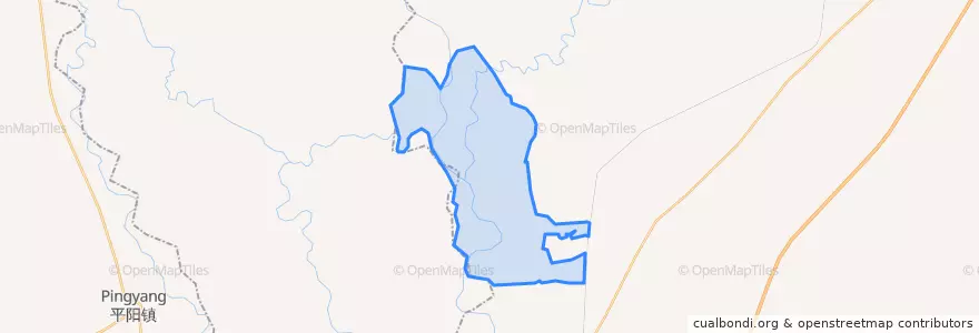 Mapa de ubicacion de 六合镇黎明奶牛场.