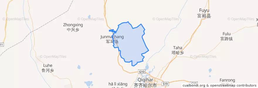 Mapa de ubicacion de Дахудянь.