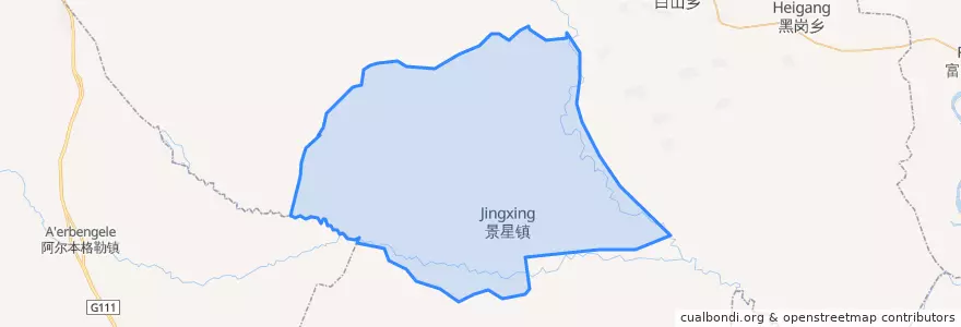Mapa de ubicacion de 景星镇.