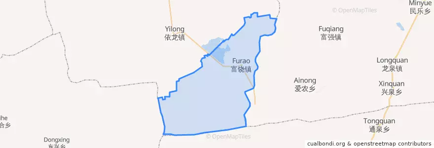 Mapa de ubicacion de Фужао.