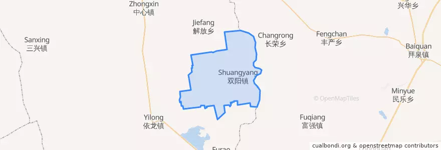 Mapa de ubicacion de 双阳镇.