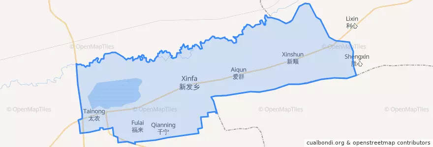 Mapa de ubicacion de Синьфа.