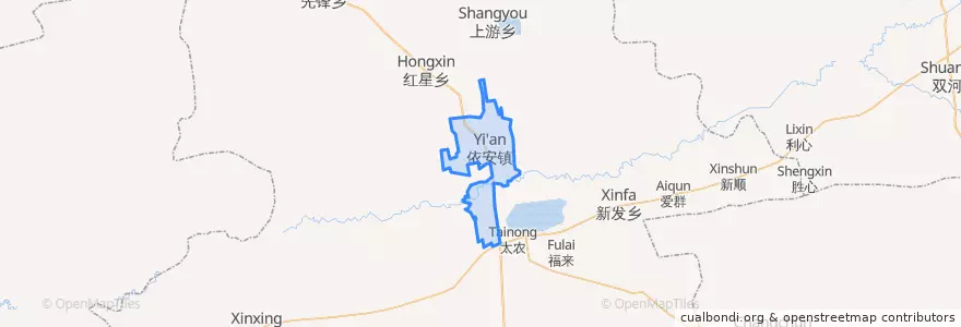 Mapa de ubicacion de 依安镇.
