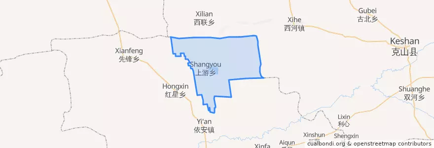 Mapa de ubicacion de 上游乡.