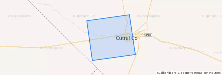 Mapa de ubicacion de Municipio de Cutral Có.