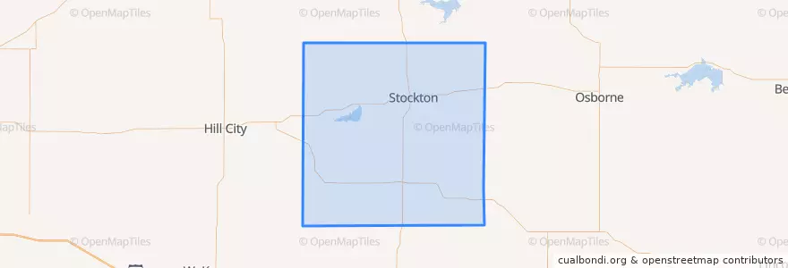 Mapa de ubicacion de Rooks County.