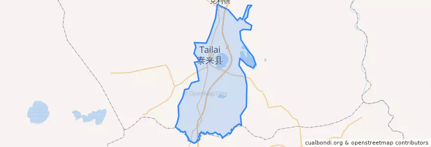 Mapa de ubicacion de 泰来镇.