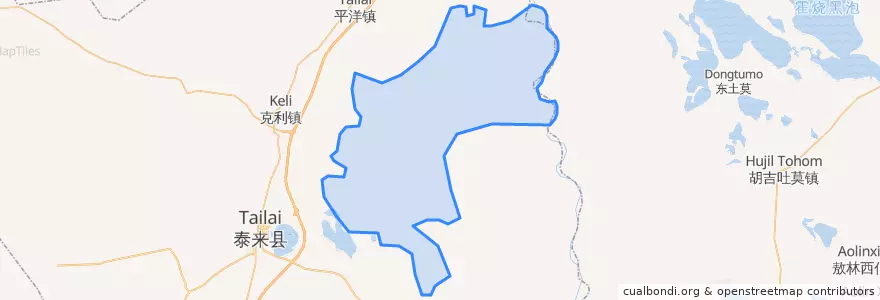 Mapa de ubicacion de 胜利蒙古族乡.