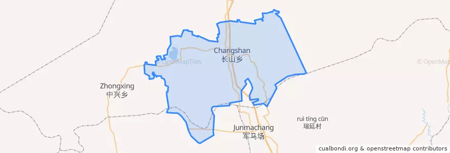 Mapa de ubicacion de 长山乡.