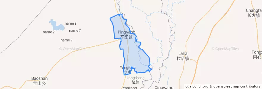 Mapa de ubicacion de Пинъян.