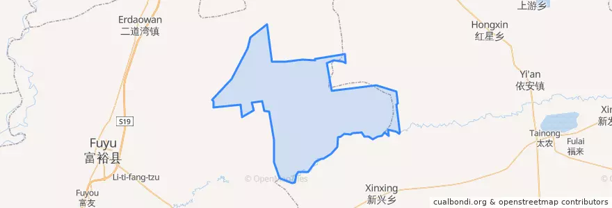 Mapa de ubicacion de Фухай.