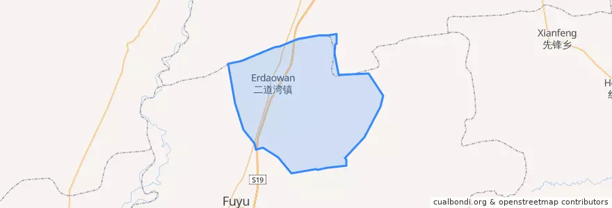 Mapa de ubicacion de Эрдаовань.