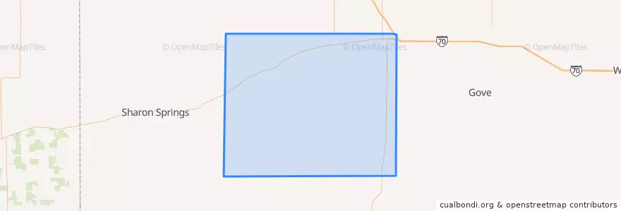 Mapa de ubicacion de Logan County.