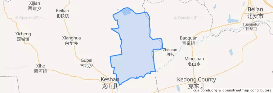 Mapa de ubicacion de 河北乡.
