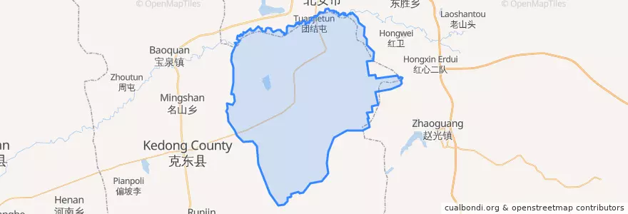 Mapa de ubicacion de Юйган.