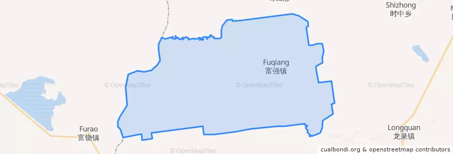 Mapa de ubicacion de 富强镇.