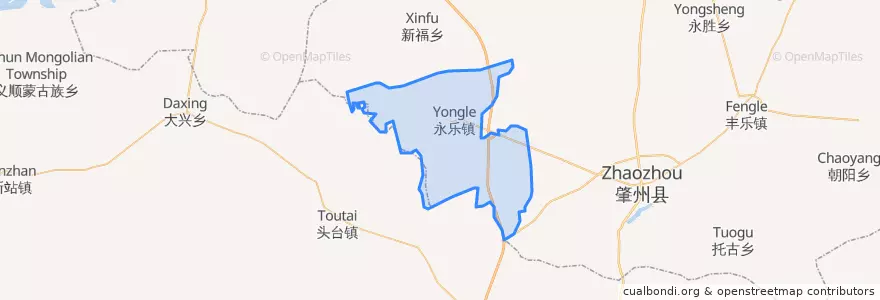 Mapa de ubicacion de 永乐镇.